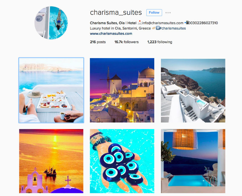 Charisma Suites Instagram For Tourism Marketing