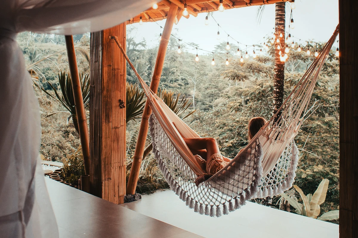Hammock tropical resort relaxation vacation