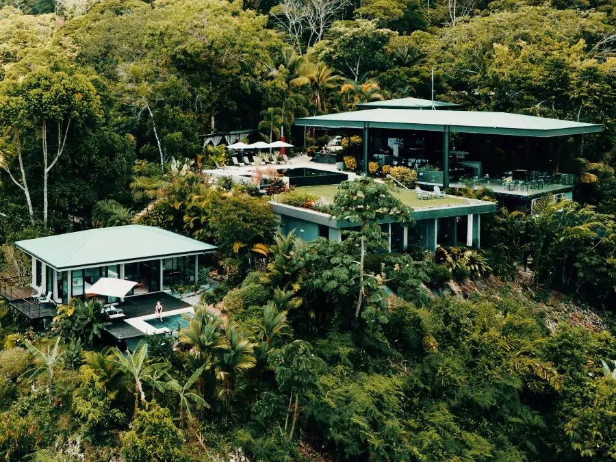 Drone view suites at Rancho Pacifico Costa Rica