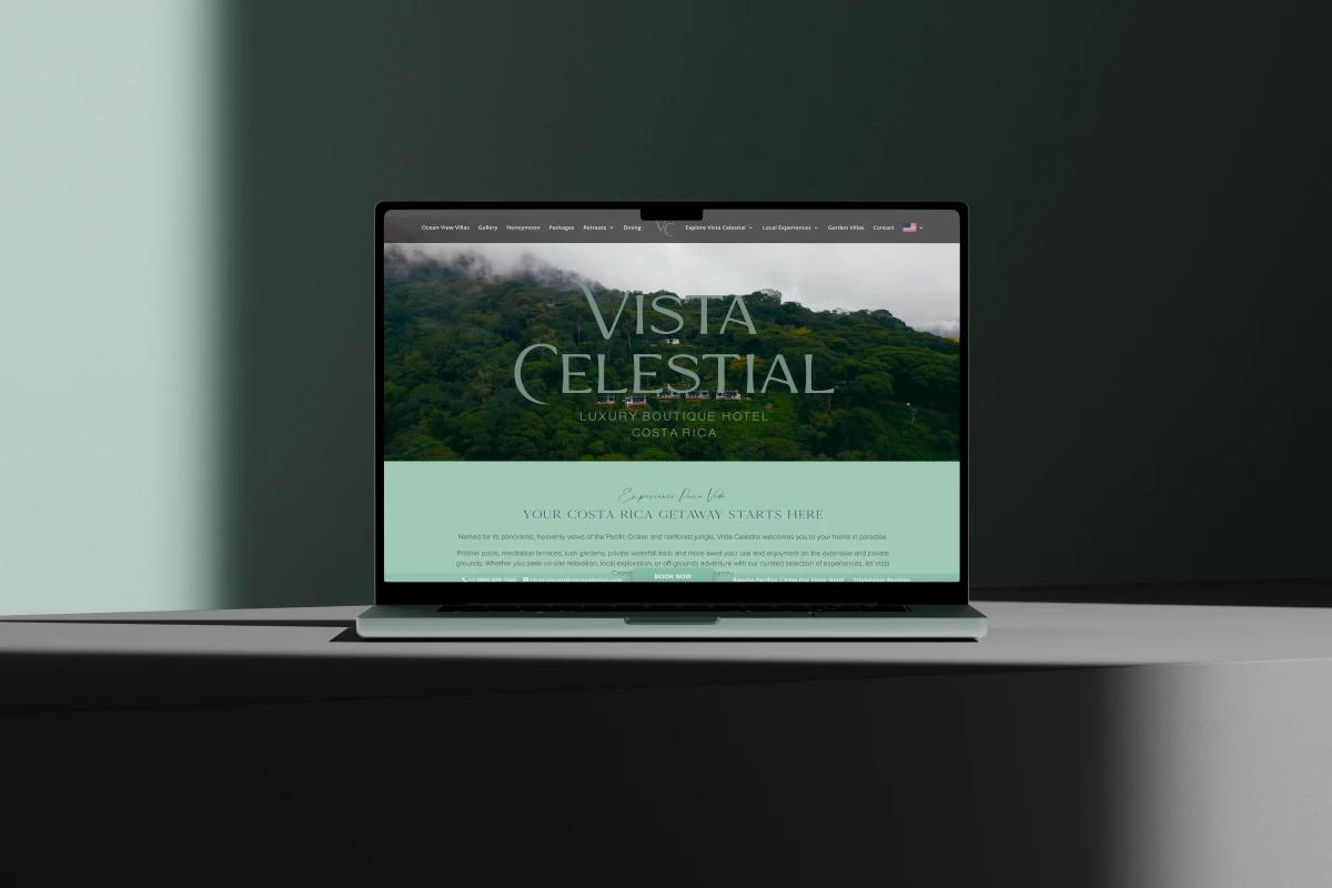 Responsive hotel website design Costa Rica