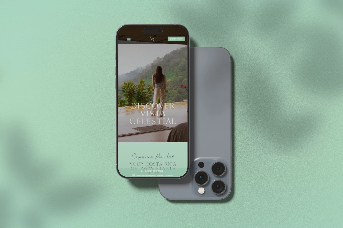 Mobile-responsive luxury hotel website design